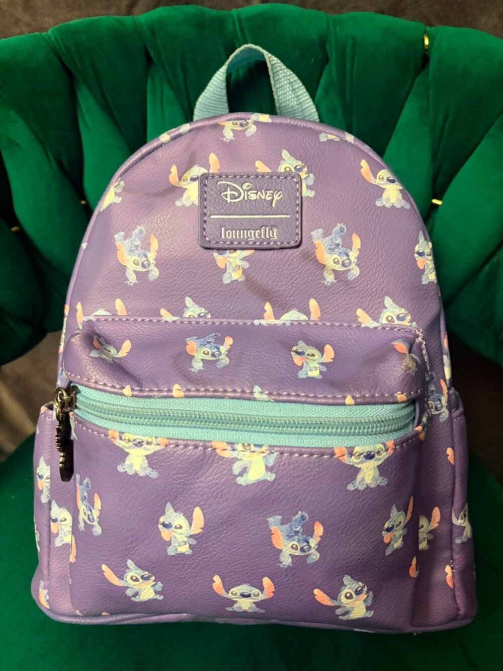 Disney Loungefly Stitch All-Over Print Mini Backpack